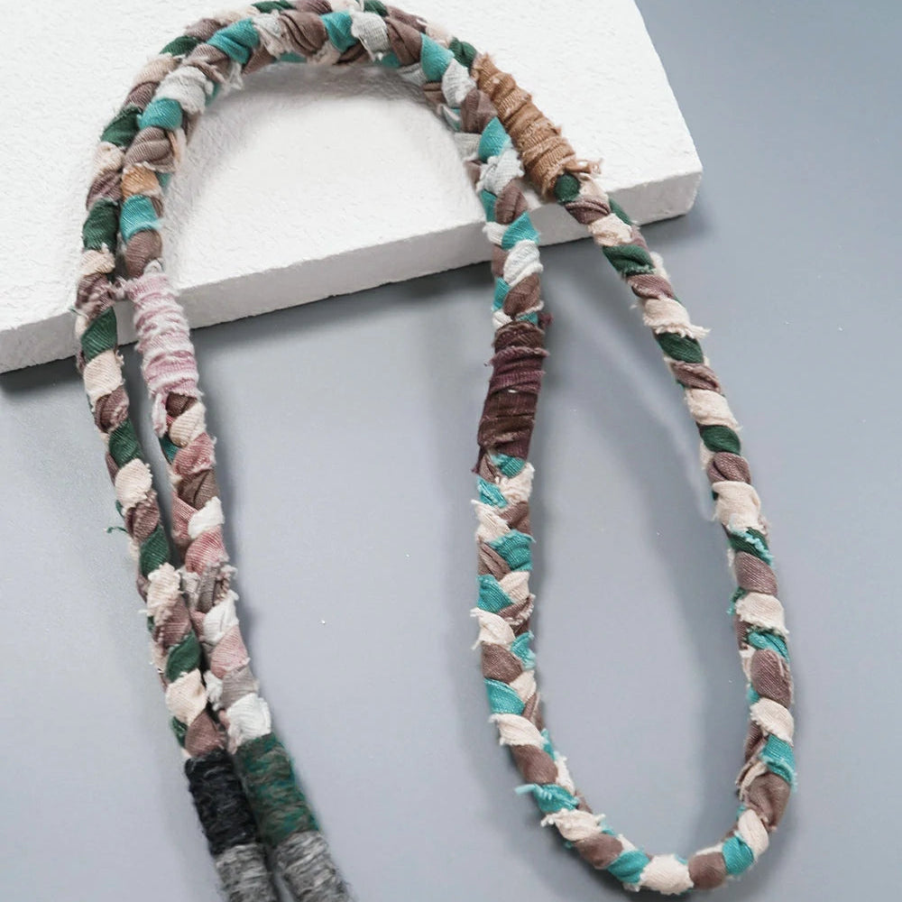Handmade Brown Green Phone Lanyard