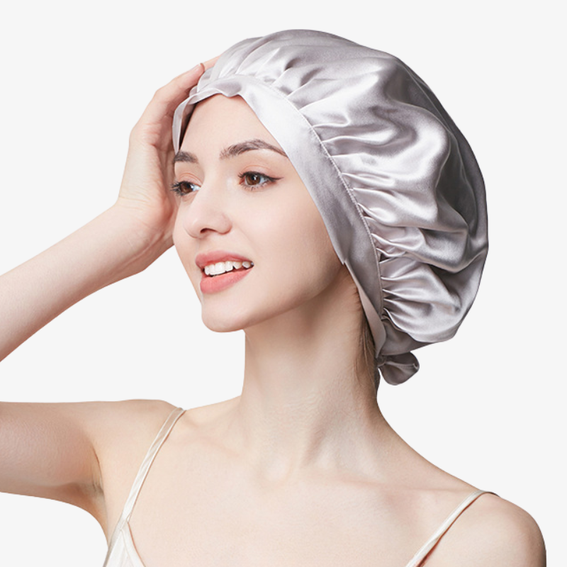 19 Momme 100% Mulberry Silk Sleep Cap – Tie Closure