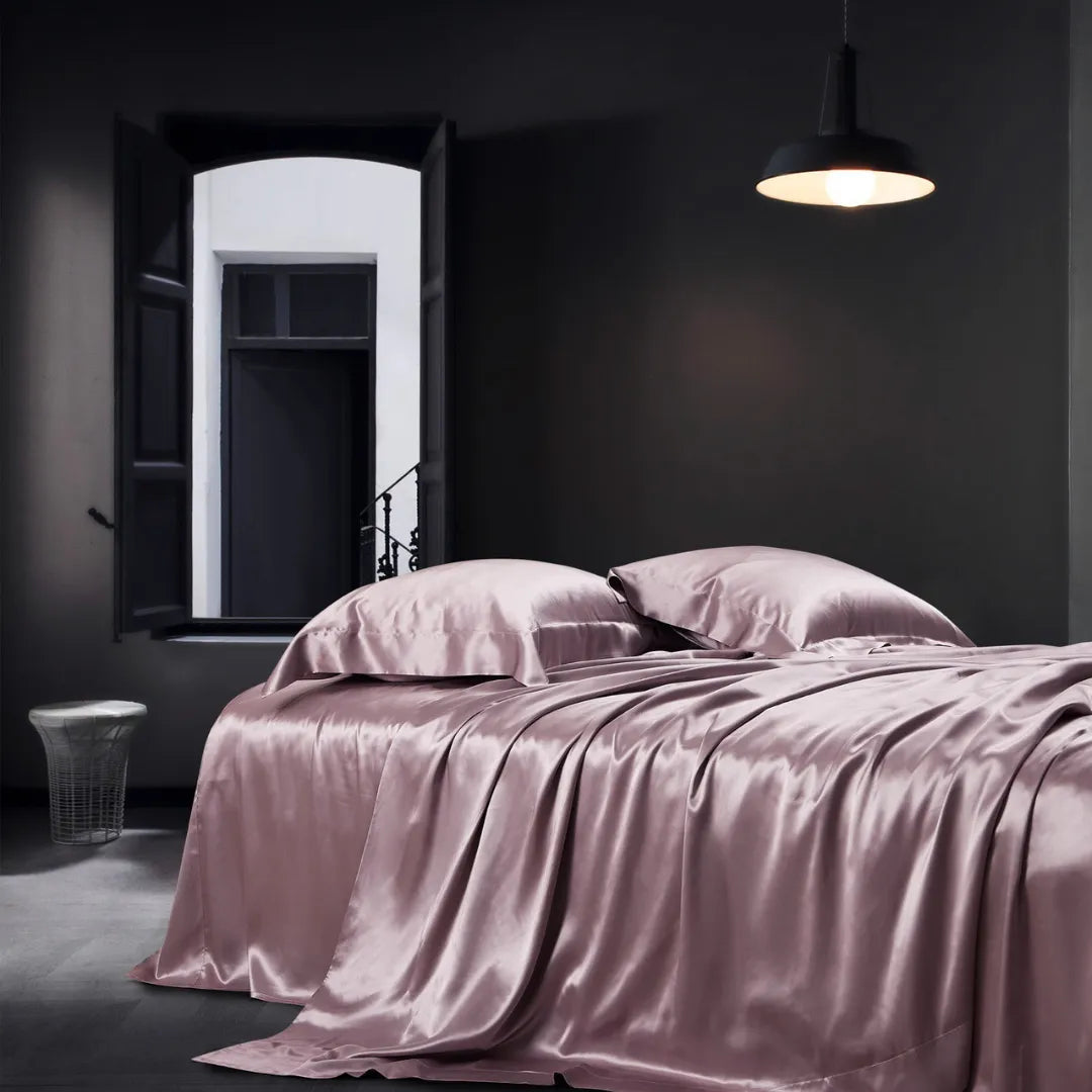 19 Momme 100% Mulberry Silk ‘Apricot Pink’ Duvet Cover
