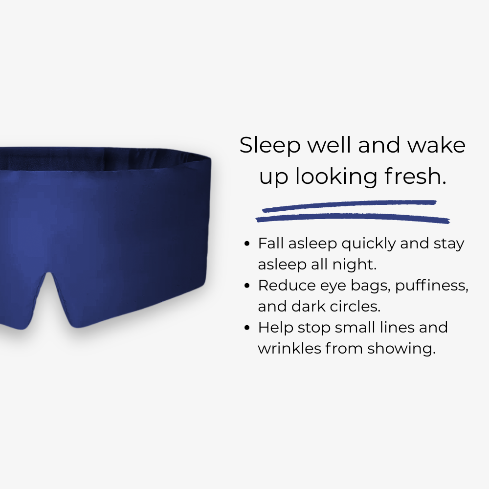 Royal Blue 100% Mulberry Silk Deep Sleep Mask
