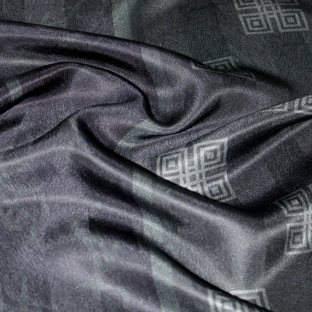 100% Mulberry Silk ‘Oracle Bone Gray’ Long Scarf