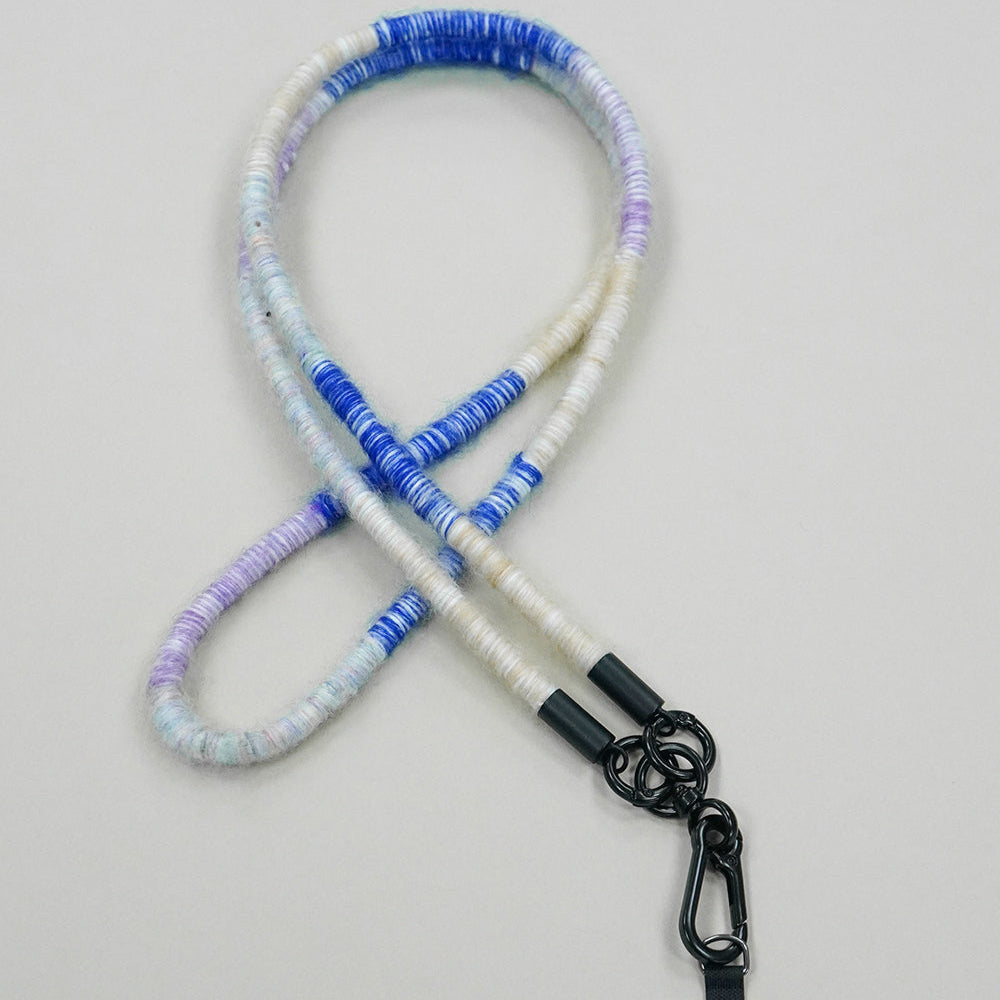 Blue and Purple Handmade Long Phone Strap