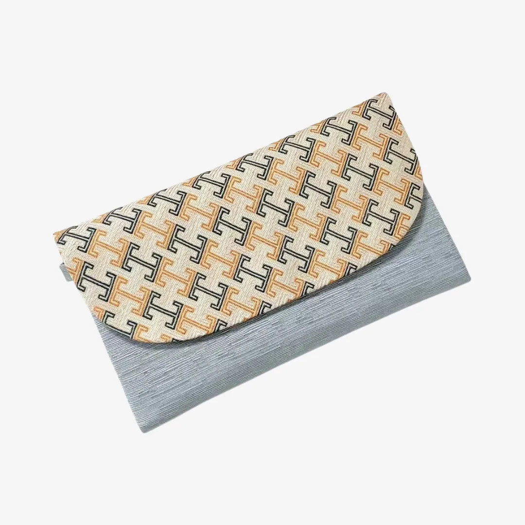 Colorful Patterned Silk Song Brocade Clutch