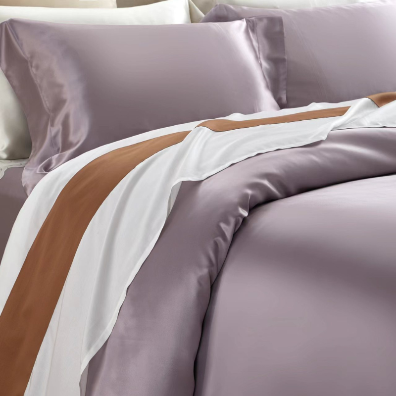 19 Momme 100% Mulberry Silk Lavender Bedding Set