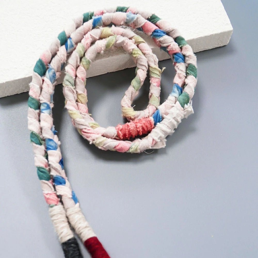 Eco-Friendly Handmade Pink Plant-Dyed Phone Lanyard