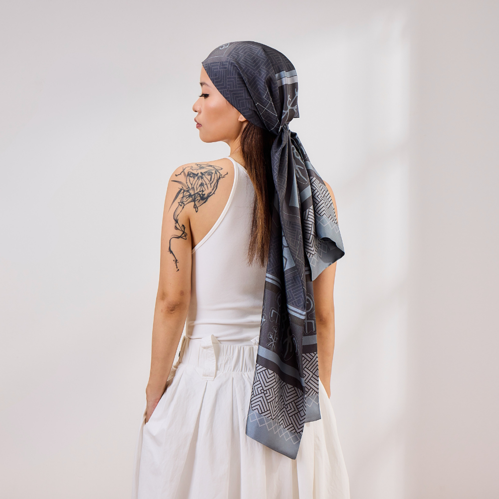 100% Mulberry Silk ‘Silken Harmony’ Long Scarf