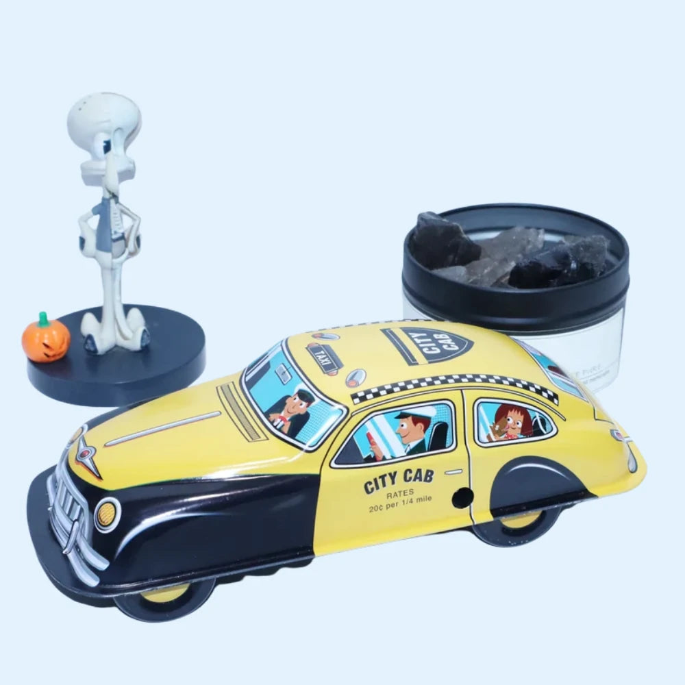 Vintage Collectible Taxi Tin Car Wind Up Toy Gift Idea for Holiday Season