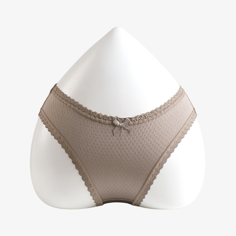 Silk Lace Bow Breathable Panties