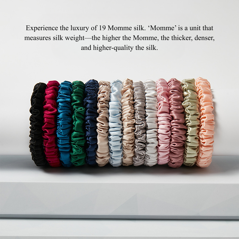 19 Momme 100% Mulberry Silk Hair Scrunchie – 1cm