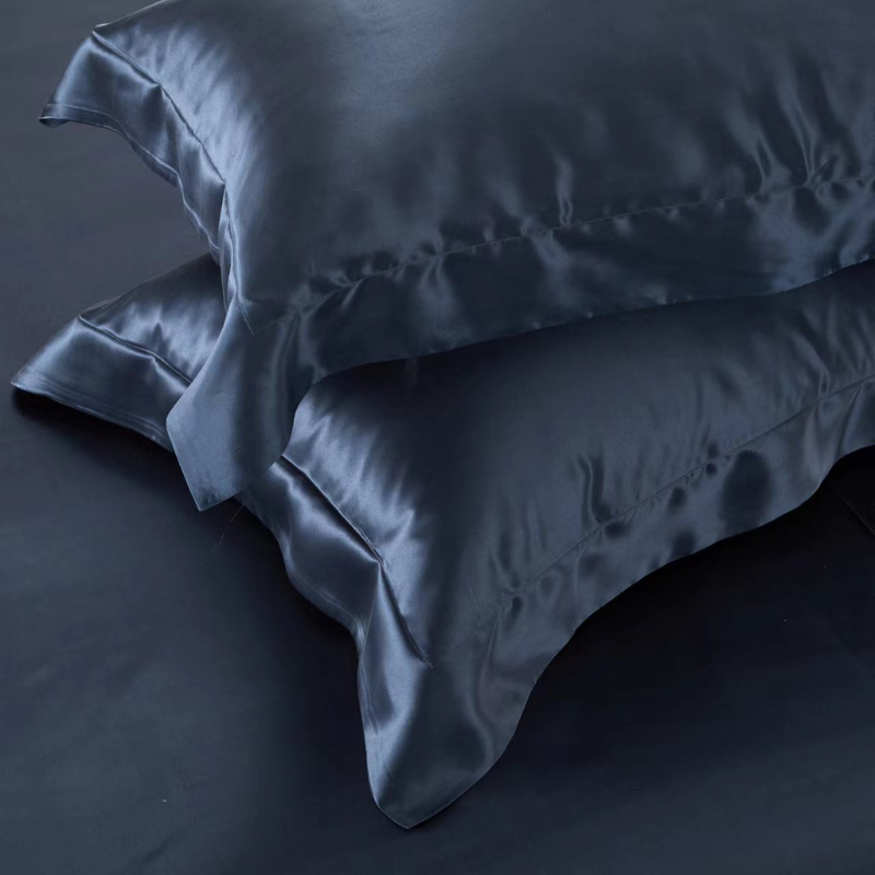 19 Momme 100% Mulberry Silk Royal Blue Bedding Set