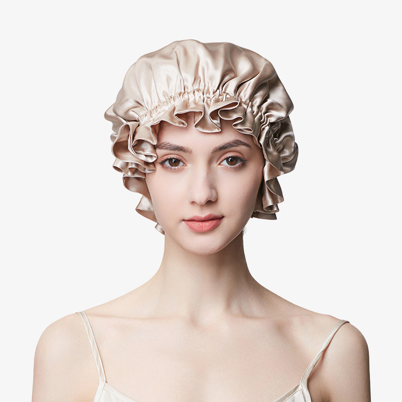 19 Momme 100% Mulberry Silk Sleep Cap – Elastic Closure