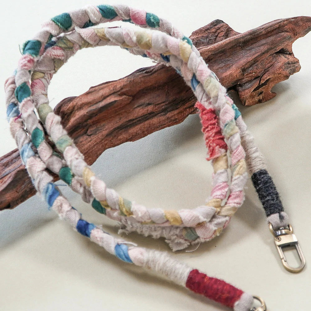 Eco-Friendly Handmade Pink Plant-Dyed Phone Lanyard