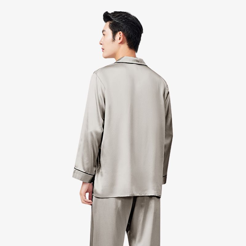 19 Momme 100% Mulberry Silk Men's Pajama Set