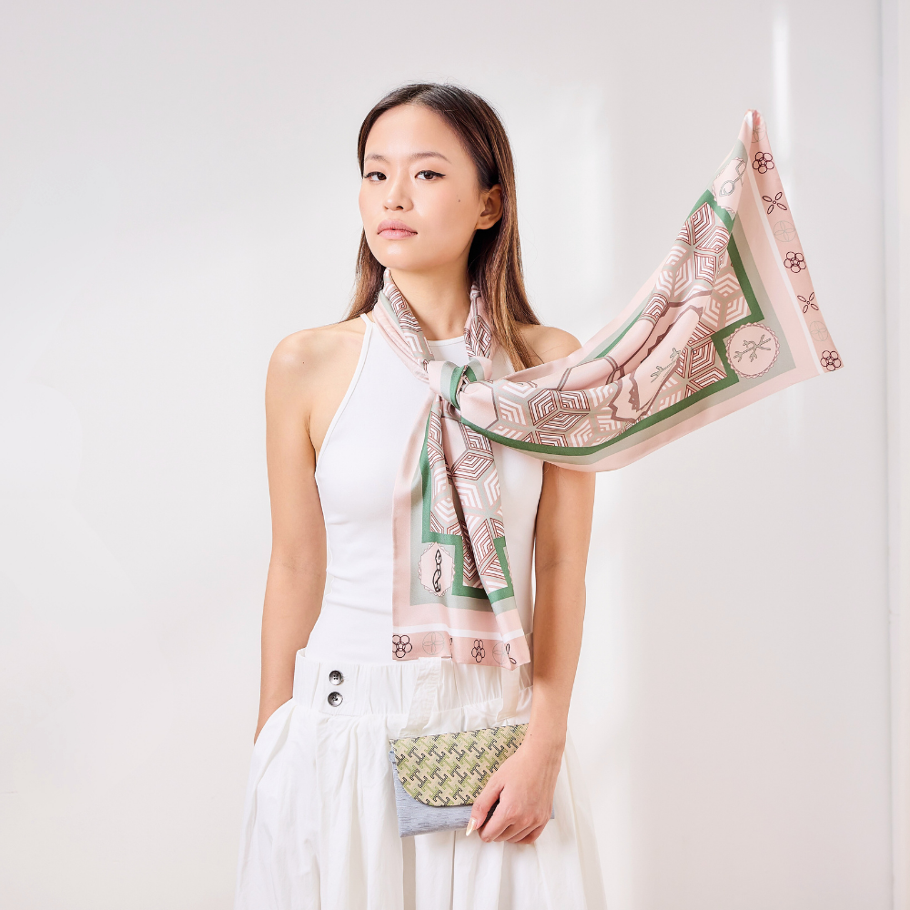 100% Mulberry Silk ‘Charmeuse Elegance’ Long Scarf