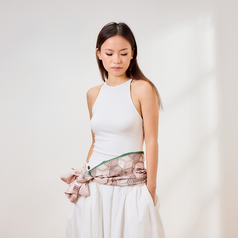 100% Mulberry Silk ‘Charmeuse Elegance’ Long Scarf