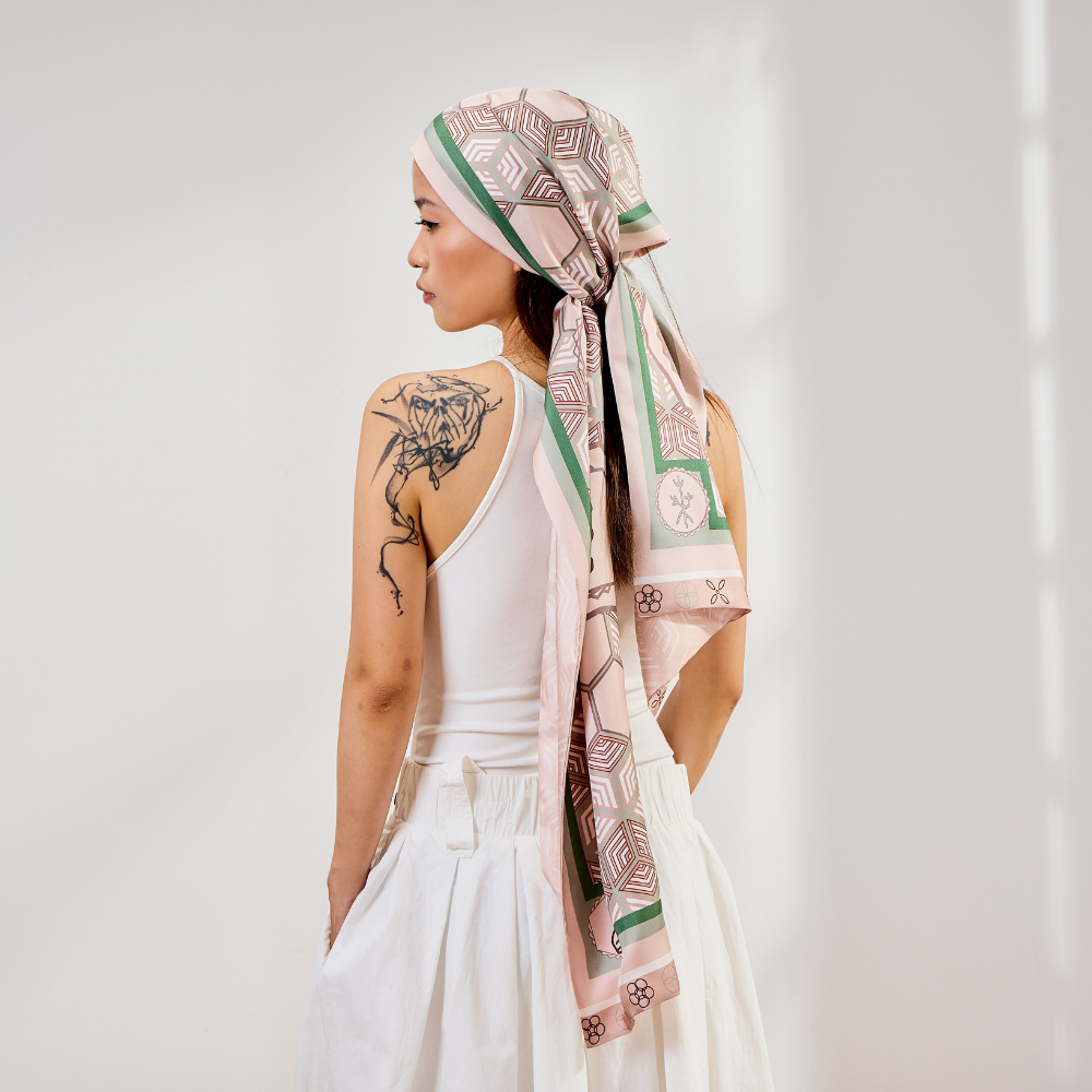 100% Mulberry Silk ‘Charmeuse Elegance’ Long Scarf