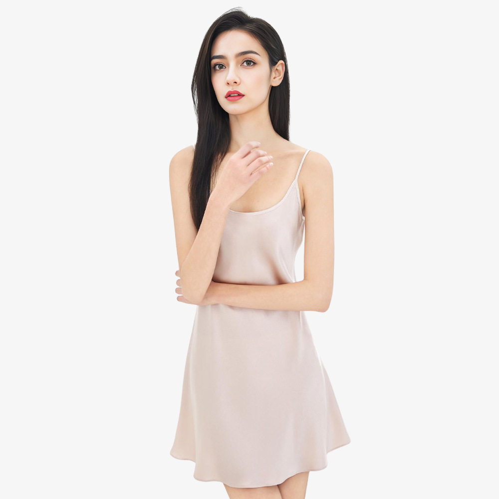 19 Momme 100% Mulberry Silk Camisole Nightdress