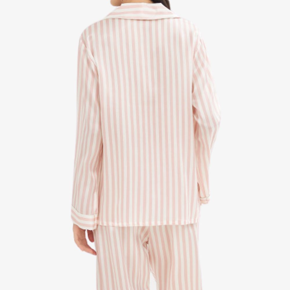 19 Momme 100% Mulberry Silk Striped Pajama Set