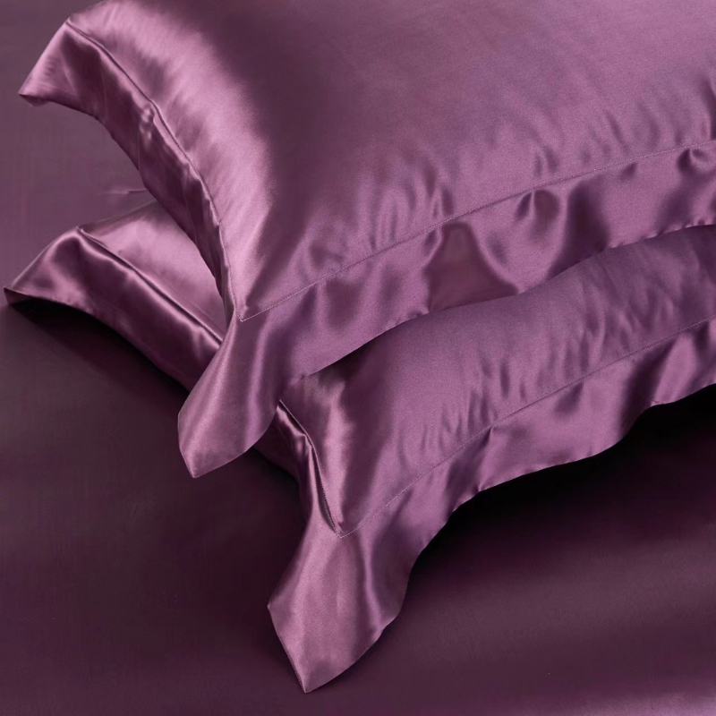 19 Momme 100% Mulberry Silk Purple Bedding Set