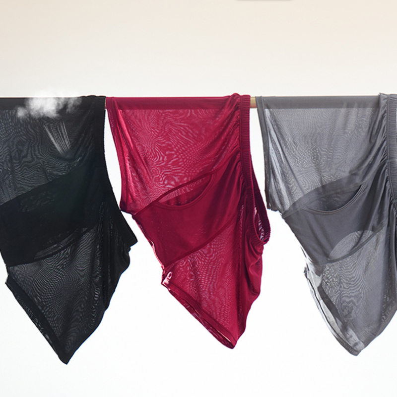 Men’s Seamless Thin Silk Underwear