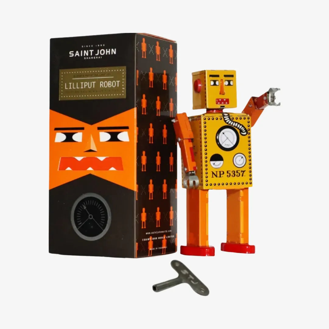 Lilliput Robot Retro Tin Toy Ideal for Christmas and Birthday Gifts