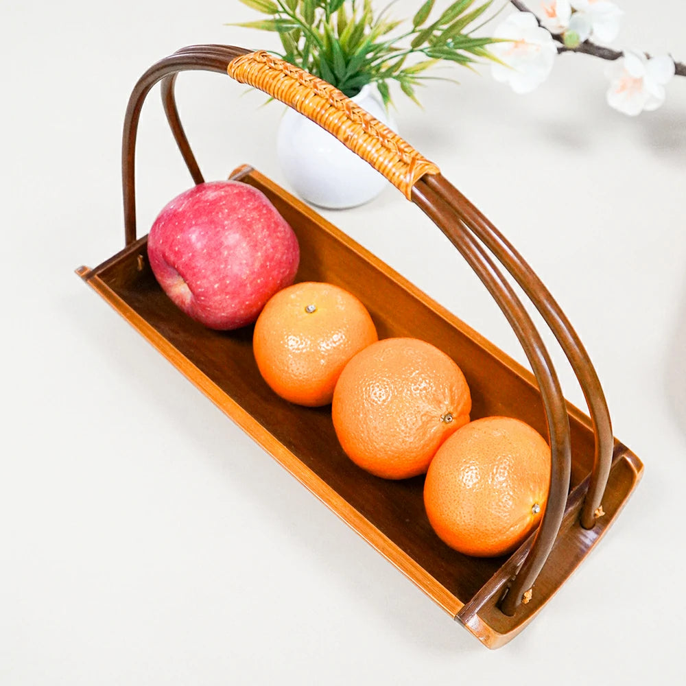 Handmade Lacquer Bamboo Fruit Plate
