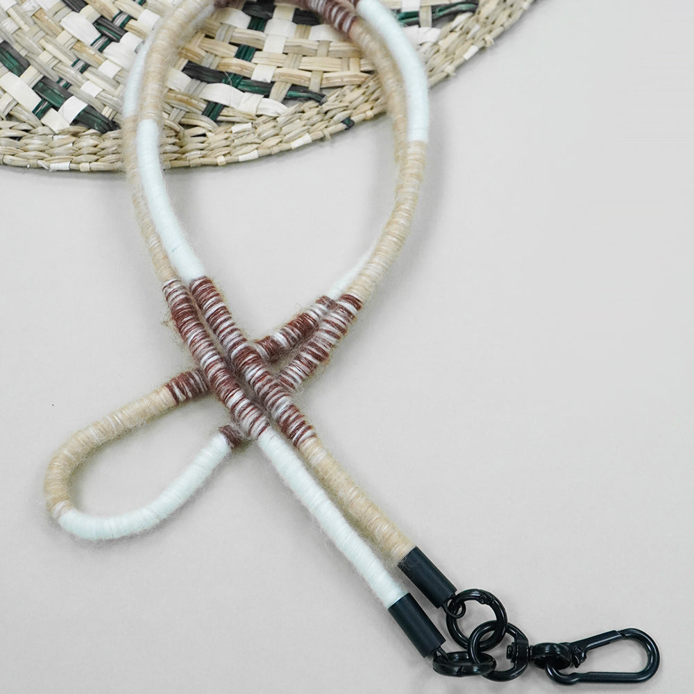 Handmade Coffee Tone Phone Lanyard