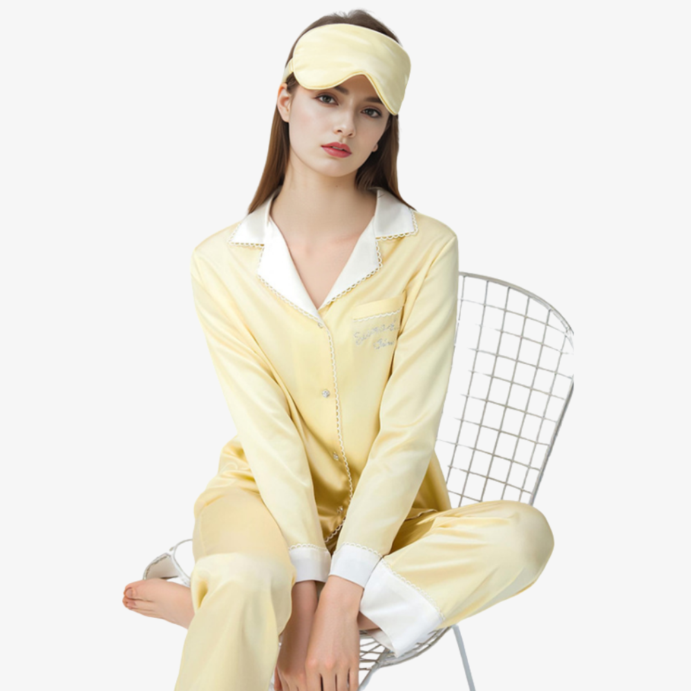 19 Momme 100% Mulberry Silk Fresh-Style Pajama Set