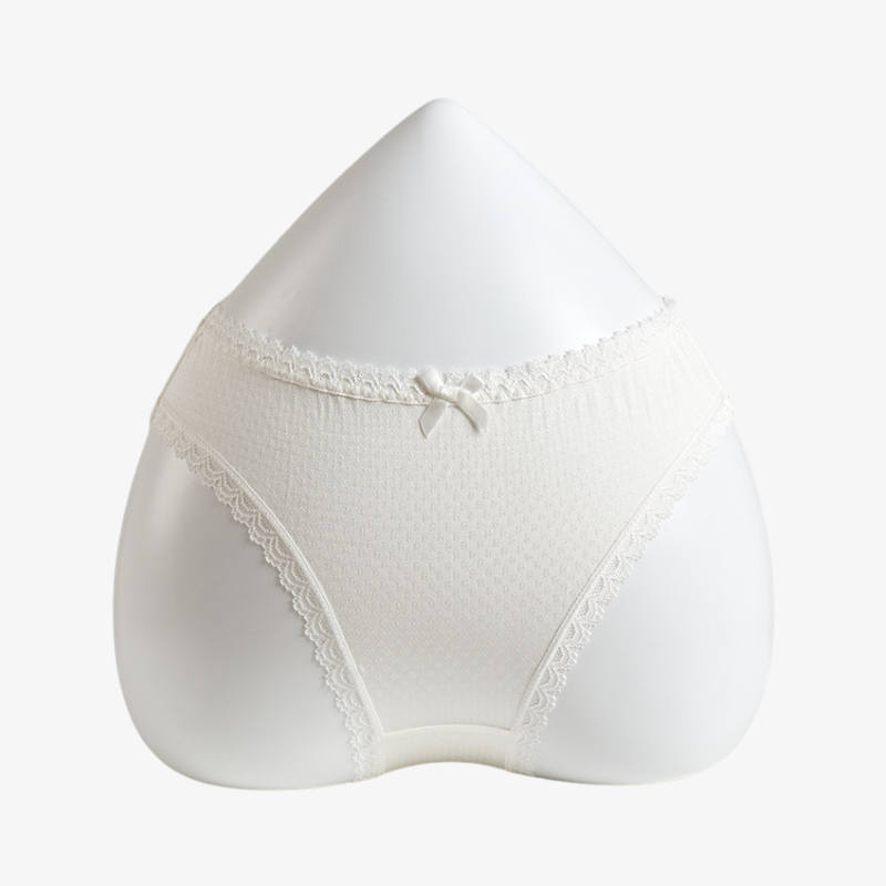 Silk Lace Bow Breathable Panties