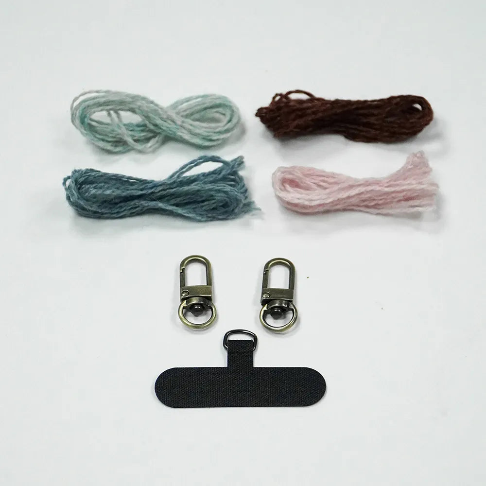Green Orange Phone Strap DIY Craft Kit Set