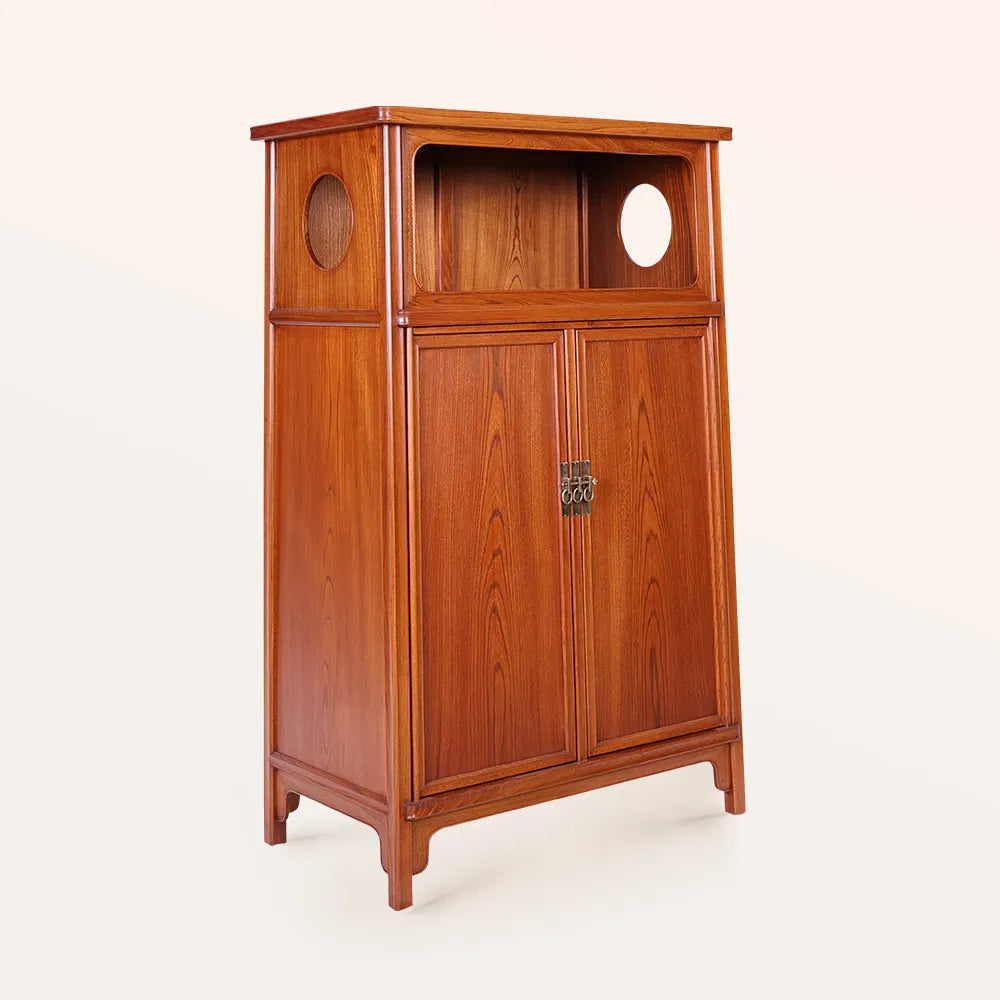 Handmade Round Hole Cabinet
