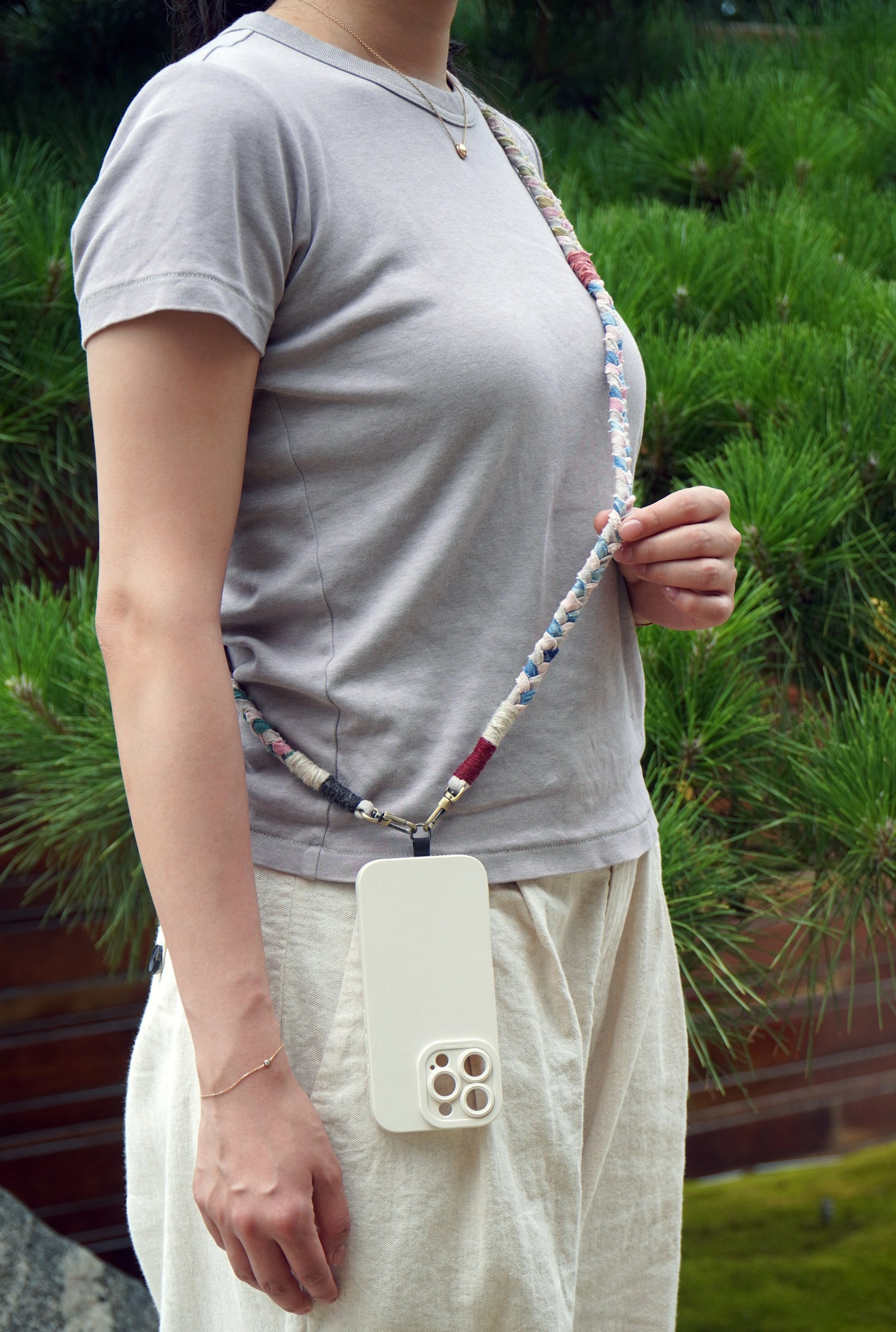 Handmade Pink Summer Phone Lanyard