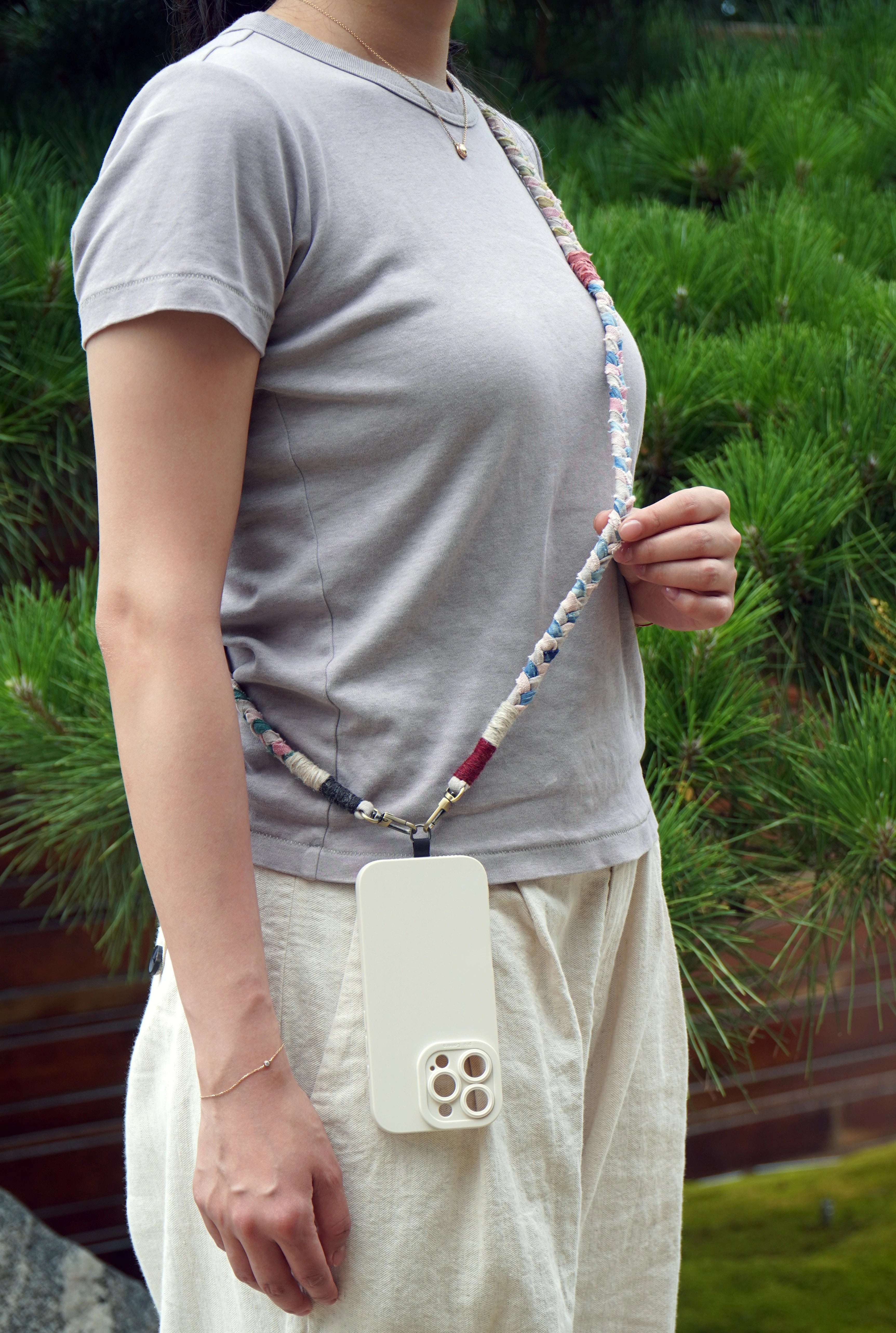 Handmade Pink Summer Phone Lanyard
