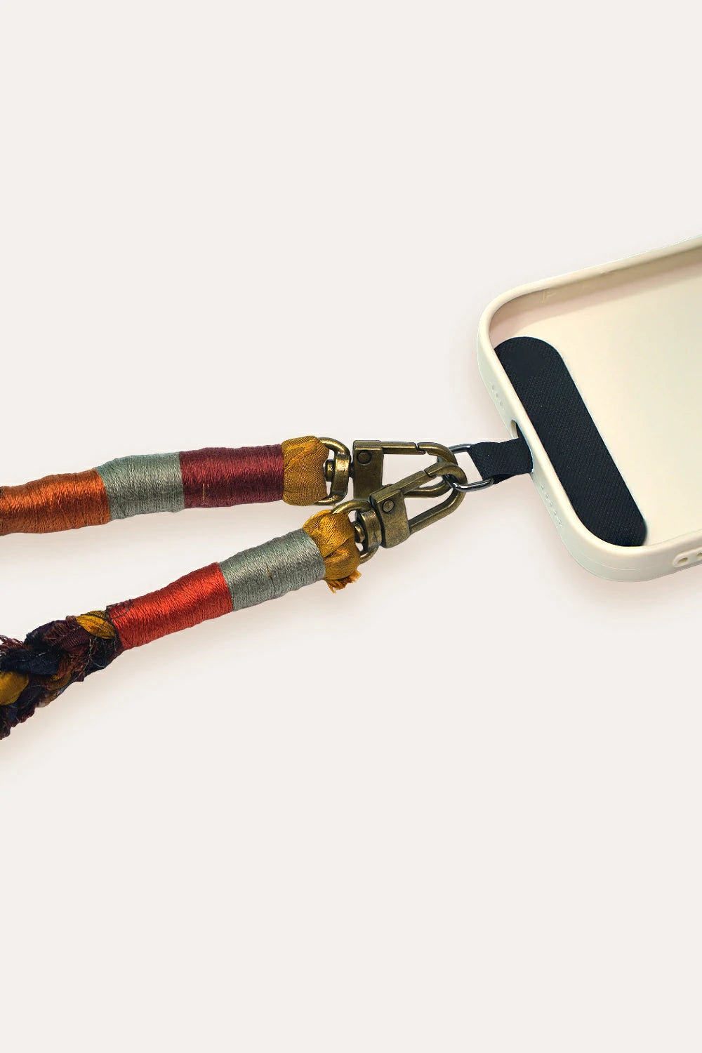 Handmade Silk Phone Strap in Short Length