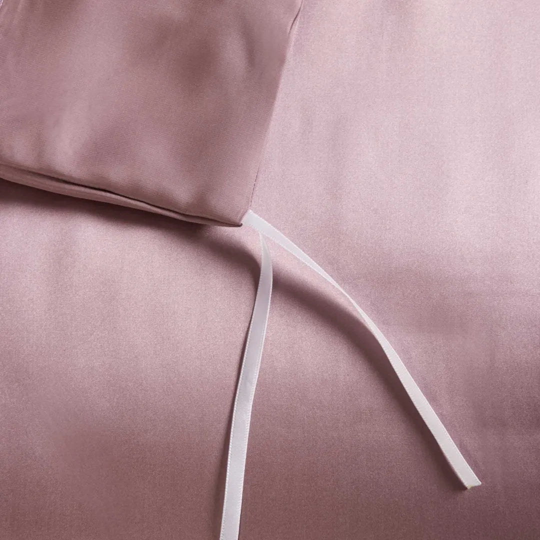 19 Momme 100% Mulberry Silk ‘Apricot Pink’ Flat Sheet