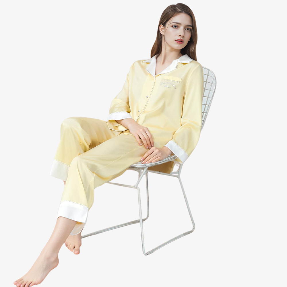 19 Momme 100% Mulberry Silk Fresh-Style Pajama Set