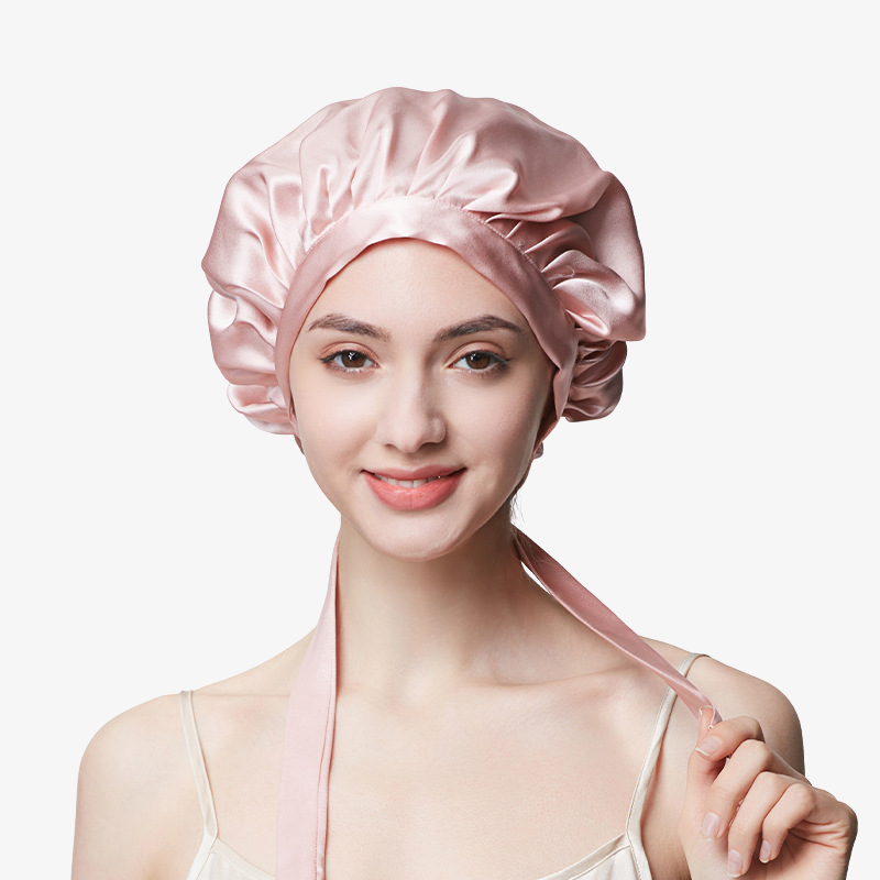 19 Momme 100% Mulberry Silk Sleep Cap – Tie Closure