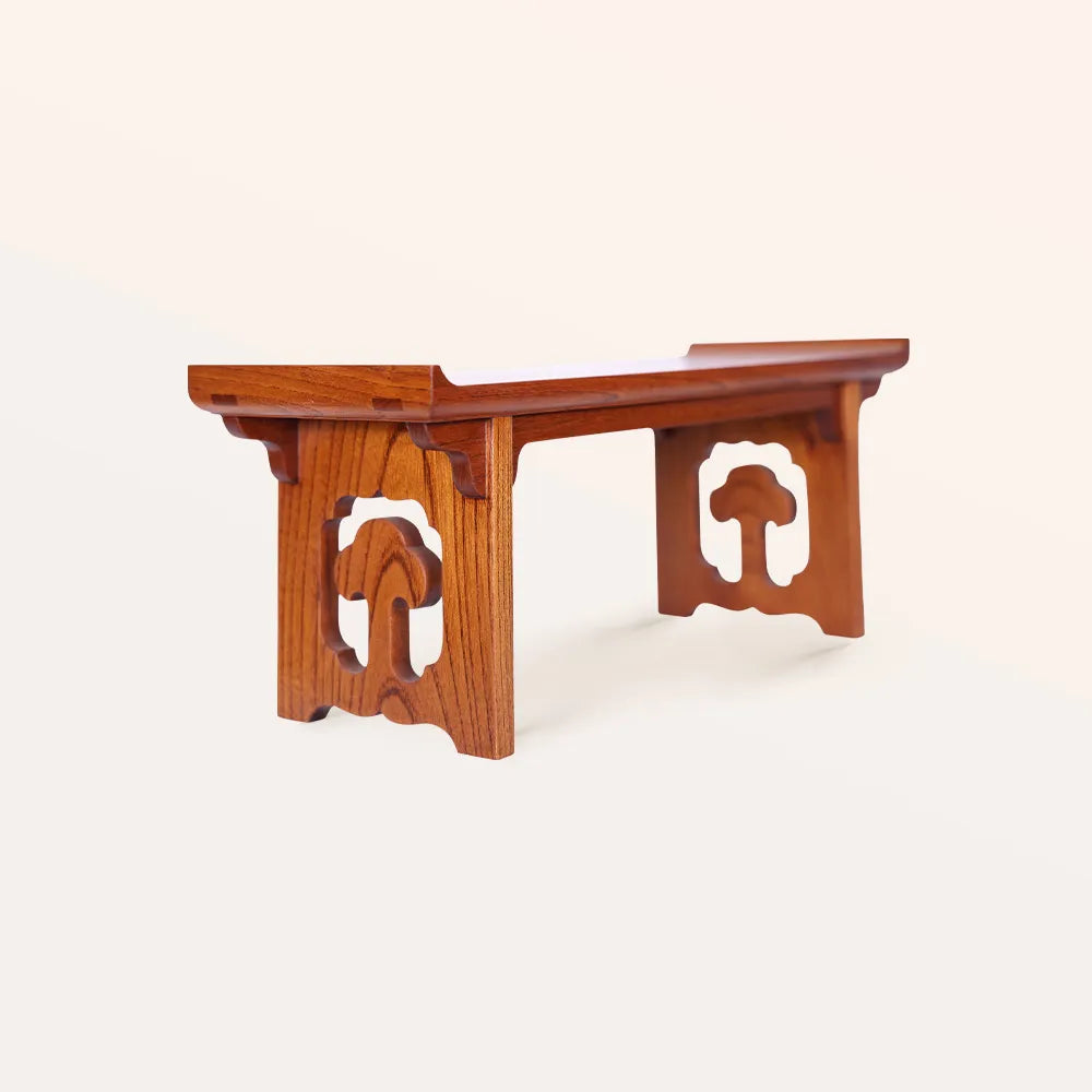 Handmade Mini Table with Up-turned Ends