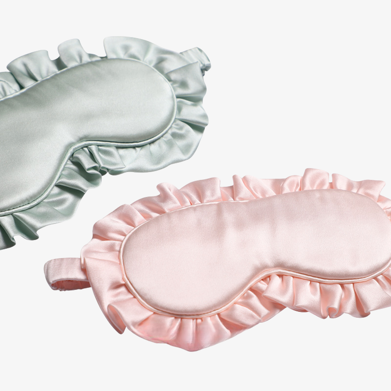 19 Momme 100% Mulberry Silk Ruffled Edge Sleep Mask