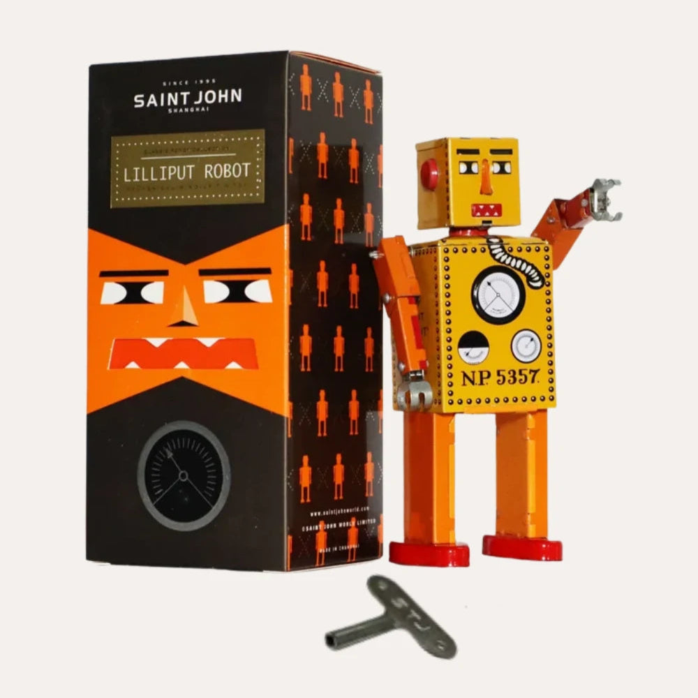 Lilliput Robot Retro Tin Toy Ideal for Christmas and Birthday Gifts