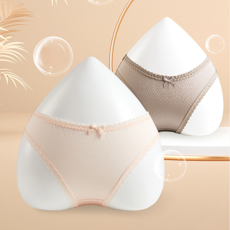 Silk Lace Bow Breathable Panties