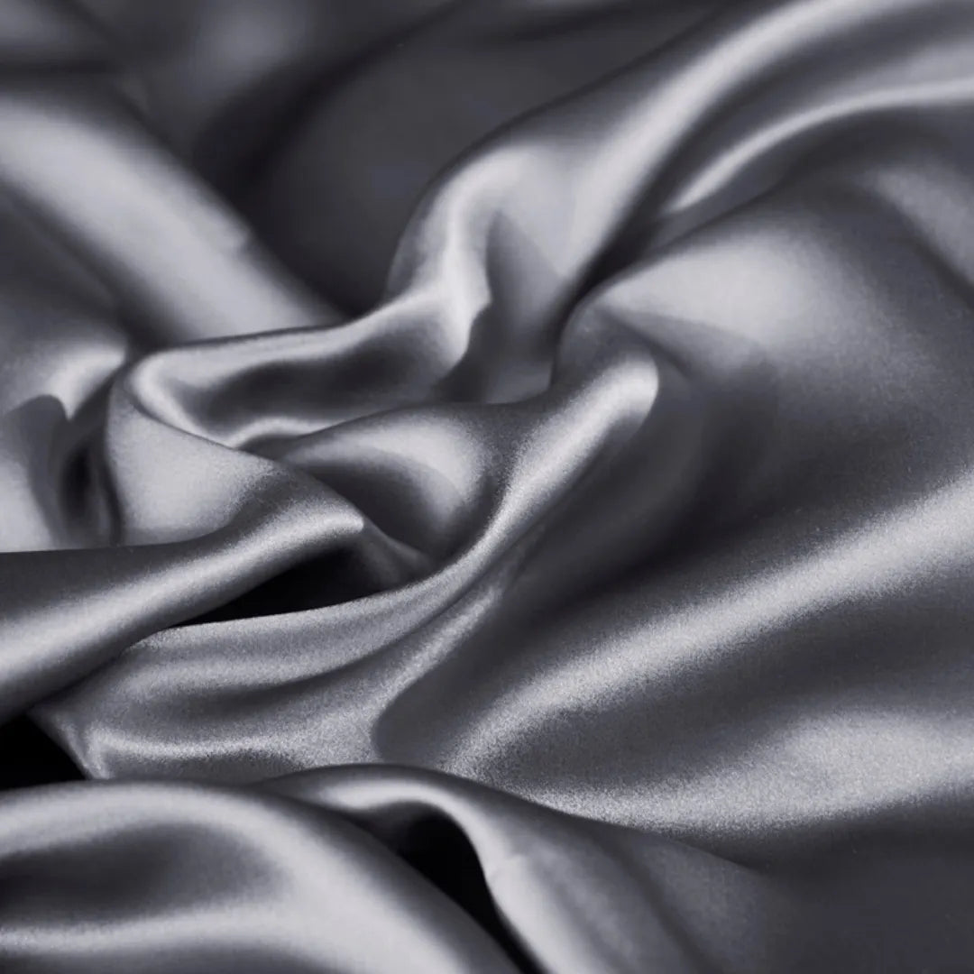 19 Momme 100% Mulberry Silk ‘Gray’ Flat Sheet