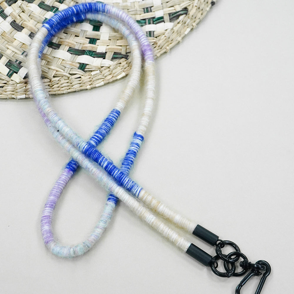 Blue and Purple Handmade Long Phone Strap