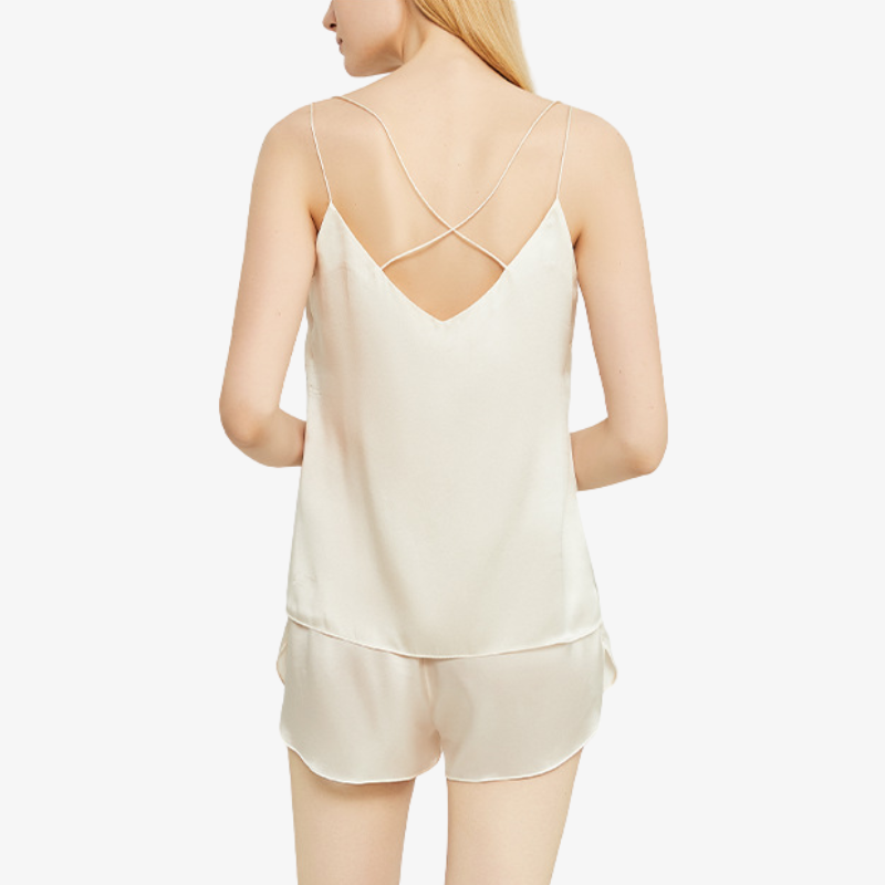 16 momme 100% mulberry silk summer camisole pajama set