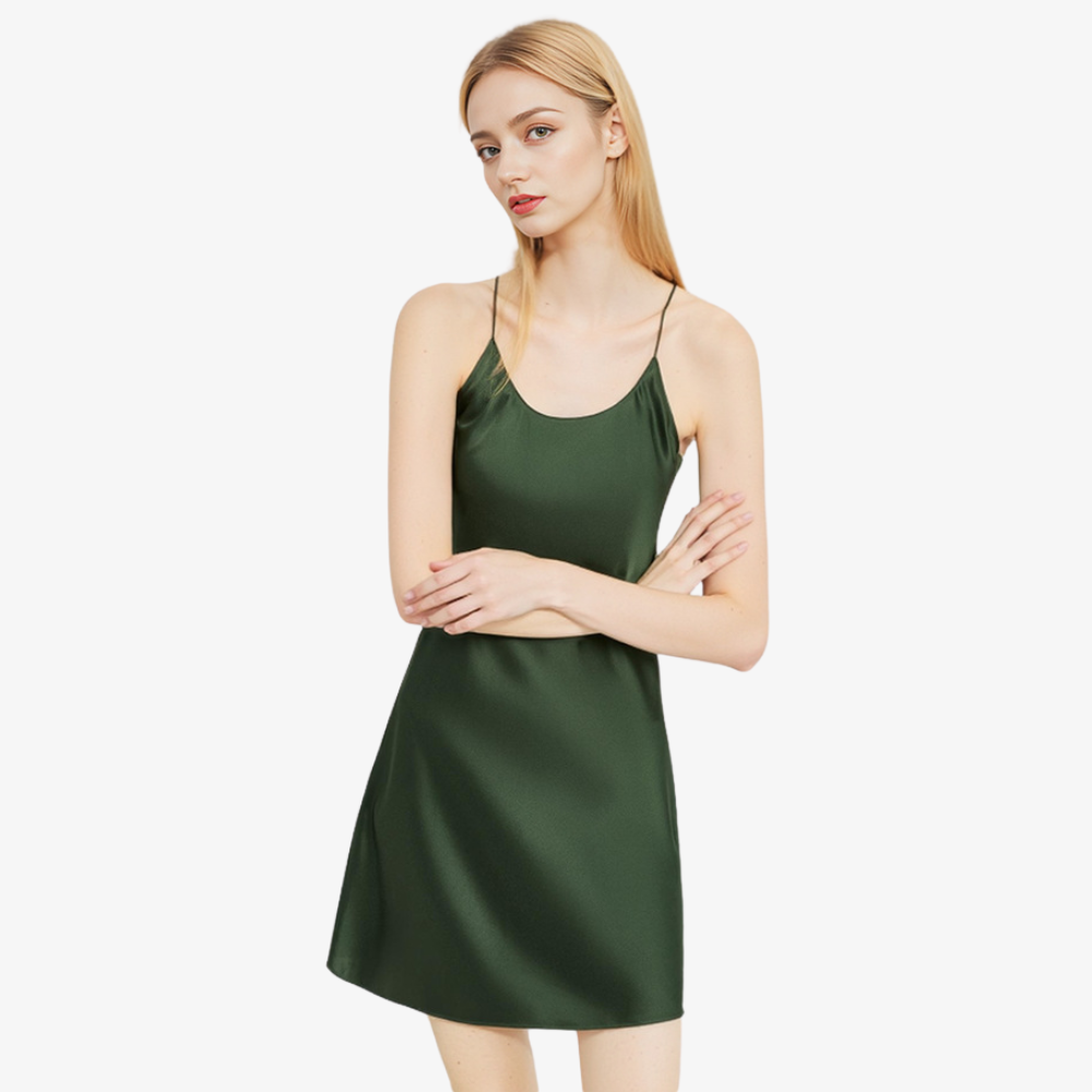 19 Momme 100% Mulberry Silk Cami Nightdress & Robe Set