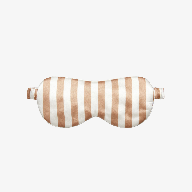 22 Momme 100% Mulberry Silk Printed Striped Sleep Mask