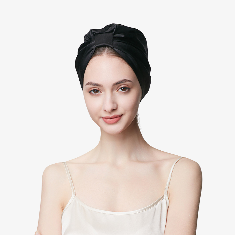 19 Momme 100% Mulberry Silk Sleep Cap – Double-Layer with Square Buckle