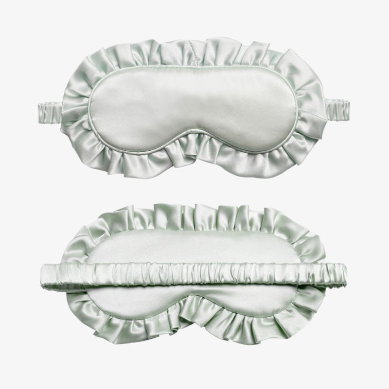 19 Momme 100% Mulberry Silk Ruffled Edge Sleep Mask