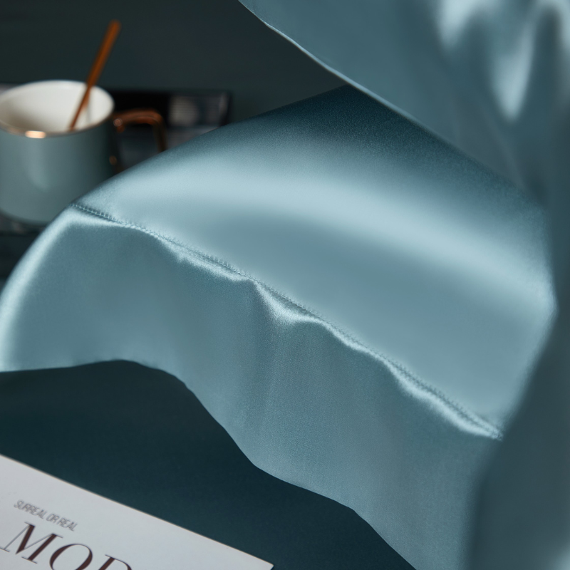 19 Momme 100% Mulberry Silk Blue Bedding Set