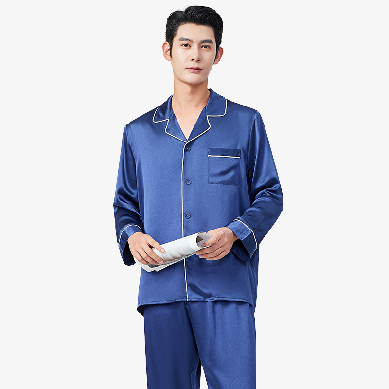 19 Momme 100% Mulberry Silk Men's Pajama Set